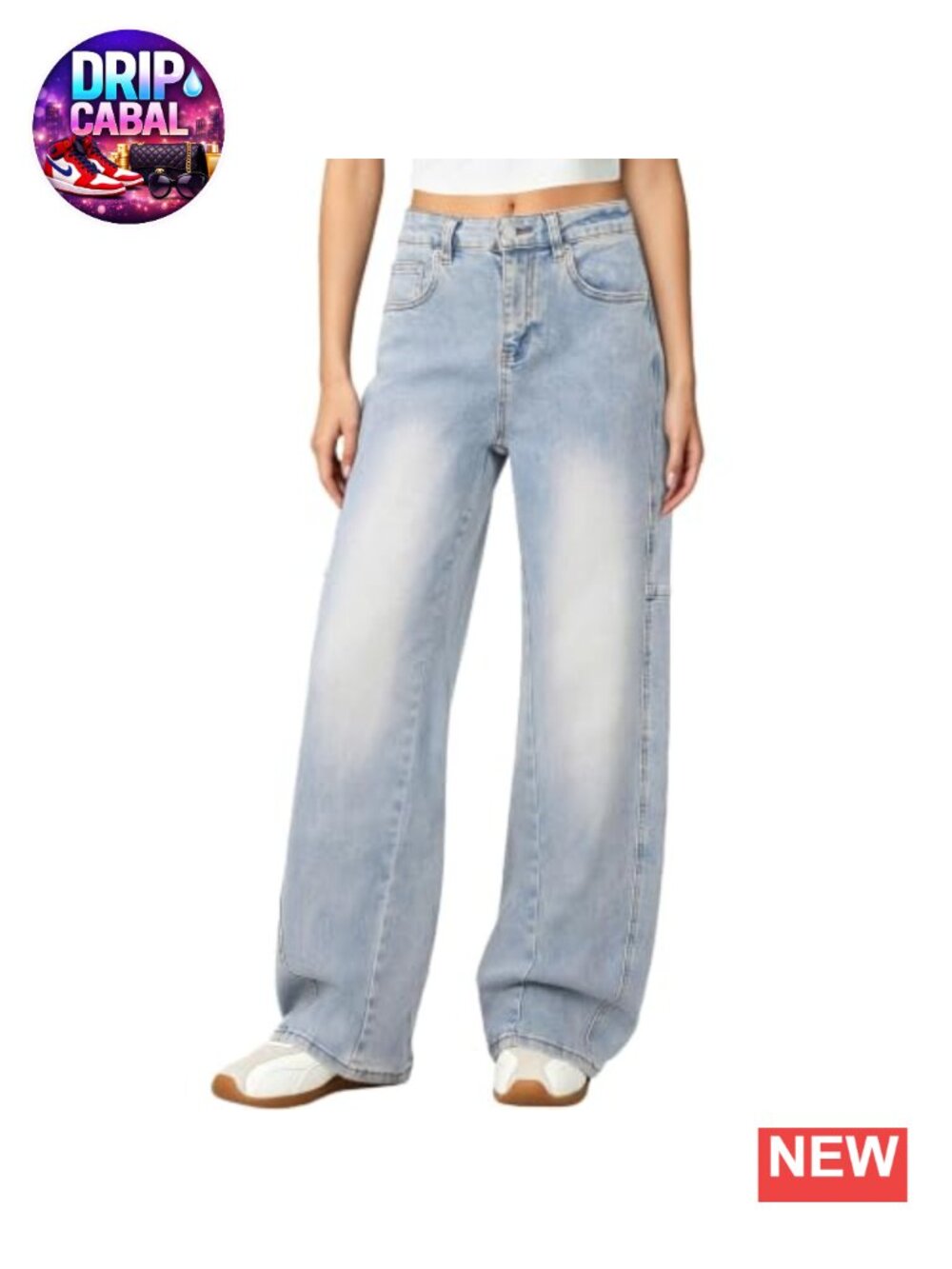 High Waisted Wide Leg Barrel Jeans Baggy Denim Pants Women YKK Zipper Curve Fit